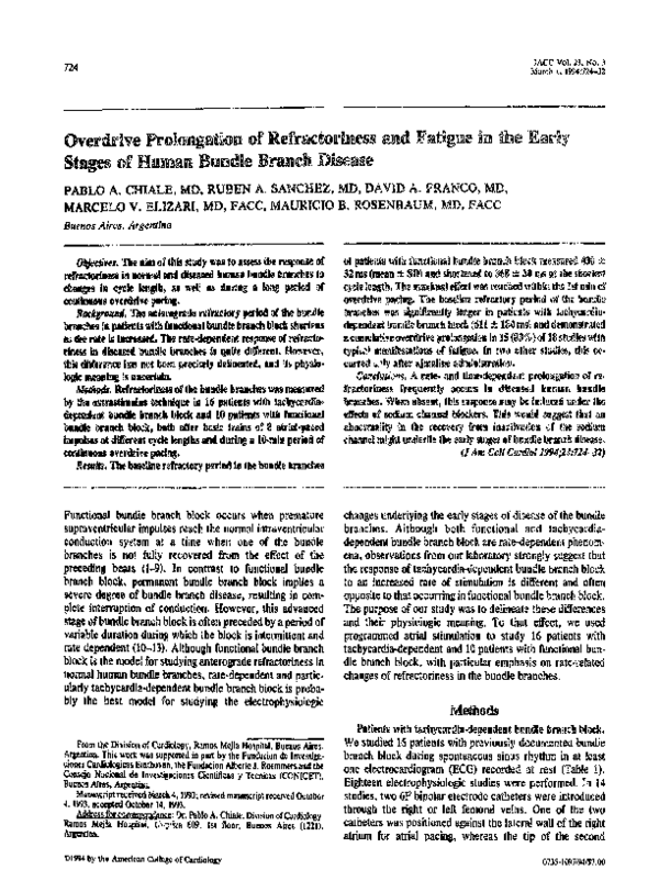 (PDF) Overdrive prolongation of refractoriness and fatigue in the early ...