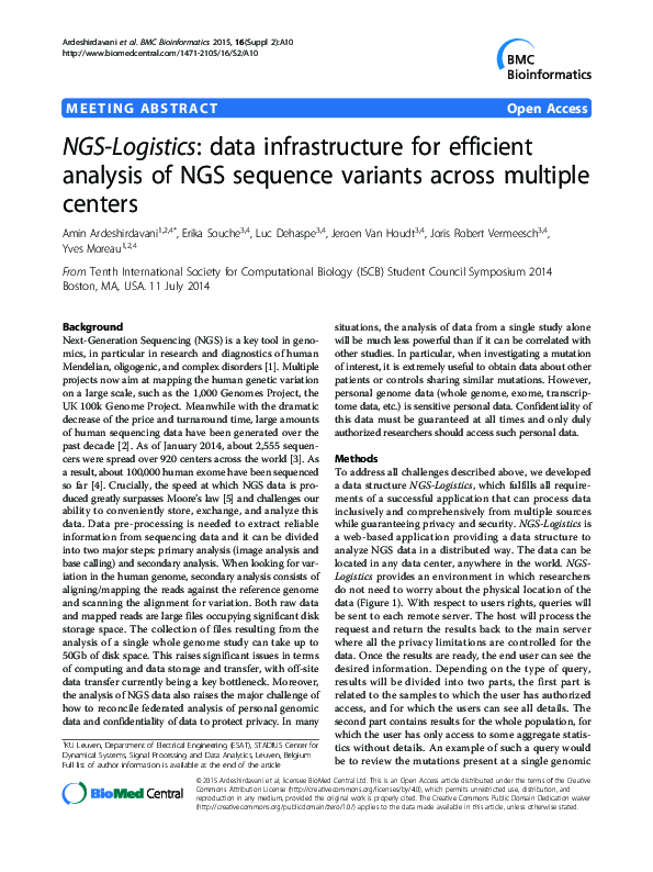 (PDF) NGS-Logistics: data infrastructure for efficient analysis of NGS ...