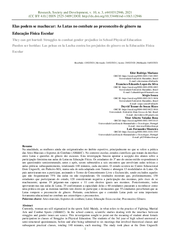 (PDF) Elas podem se machucar: As Lutas no combate ao preconceito de ...