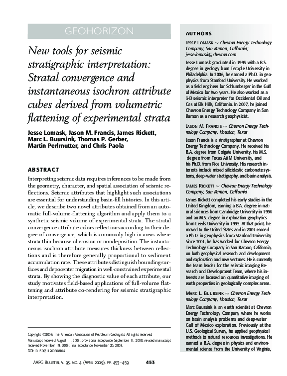 (PDF) New tools for seismic stratigraphic interpretation: Stratal ...