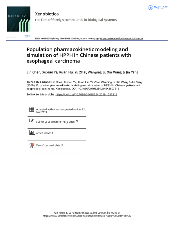 (PDF) Population pharmacokinetic modeling and simulation of amprenavir ...