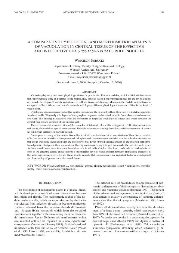 (PDF) A comparative cytological and morphometric analysis of ...