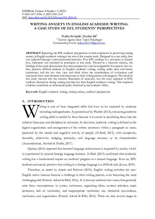 English Academic Writing