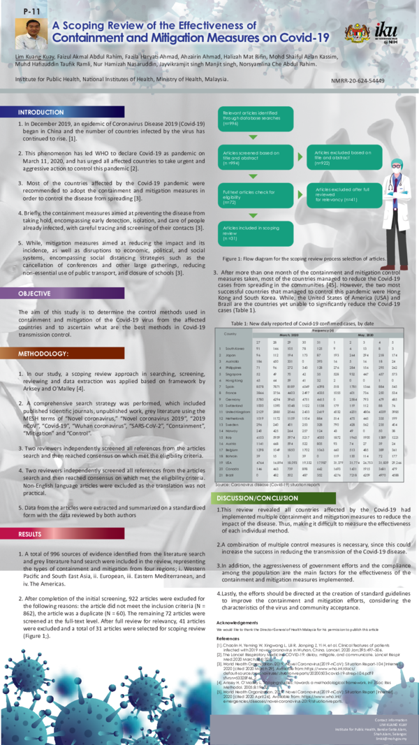 (PDF) A Scoping Review of the Effectiveness of Containment and ...