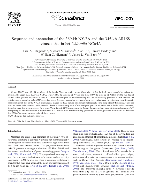 (PDF) Sequence and annotation of the 369-kb NY-2A and the 345-kb AR158 ...
