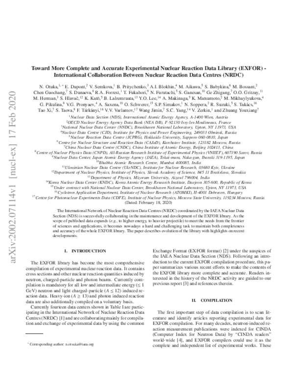 (PDF) Towards a More Complete and Accurate Experimental Nuclear ...