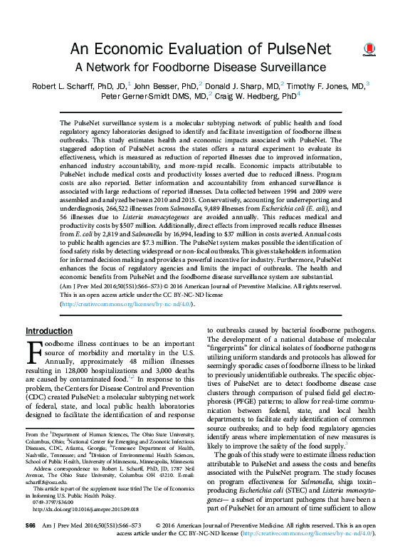 (PDF) An Economic Evaluation of PulseNet