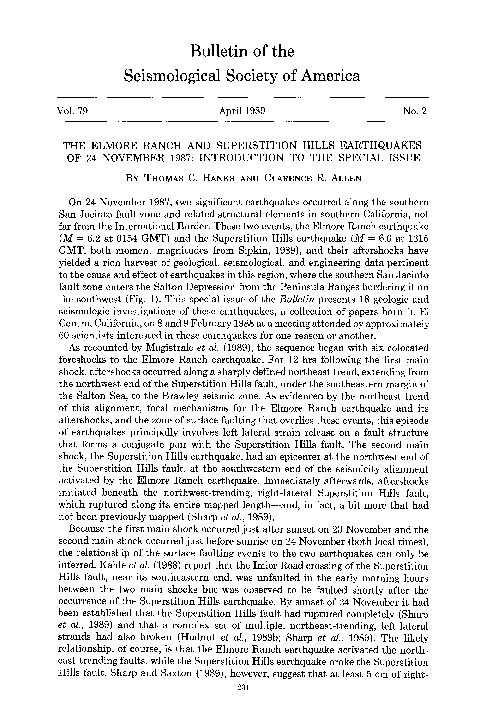 (PDF) The Elmore Ranch and Superstition Hills earthquakes of 24 ...