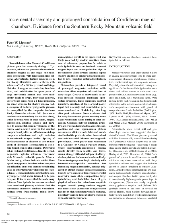 (PDF) Incremental assembly and prolonged consolidation of Cordilleran ...