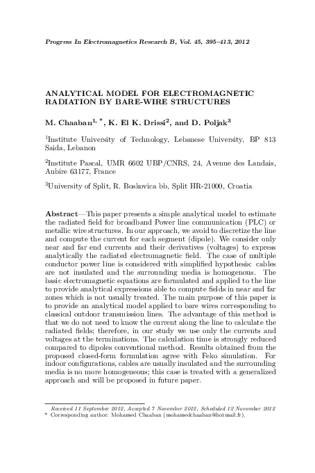 ANALYTICAL MODELING IN APPLIED ELECTROMAGNETICS visual data 7