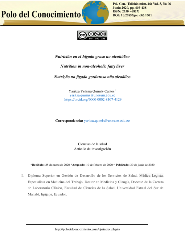 (PDF) Dialnet Nutricion En El Higado Graso No Alcoholico 7518097