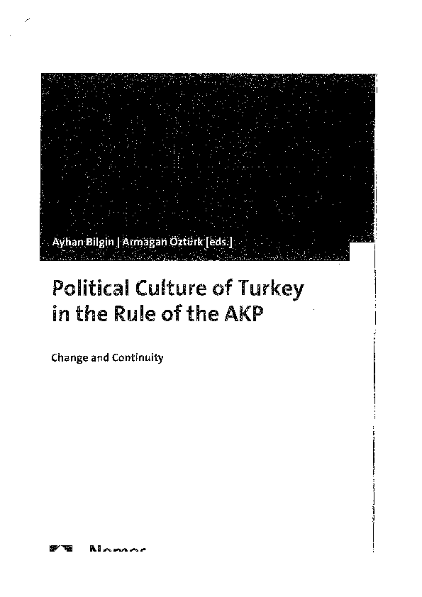 (PDF) EPİSTEMOLOGİCAL FRAMEWORK OF THE POLİTİCAL CULTURE IN TURKEY