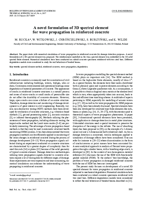 (PDF) A novel formulation of 3D spectral element for wave propagation ...