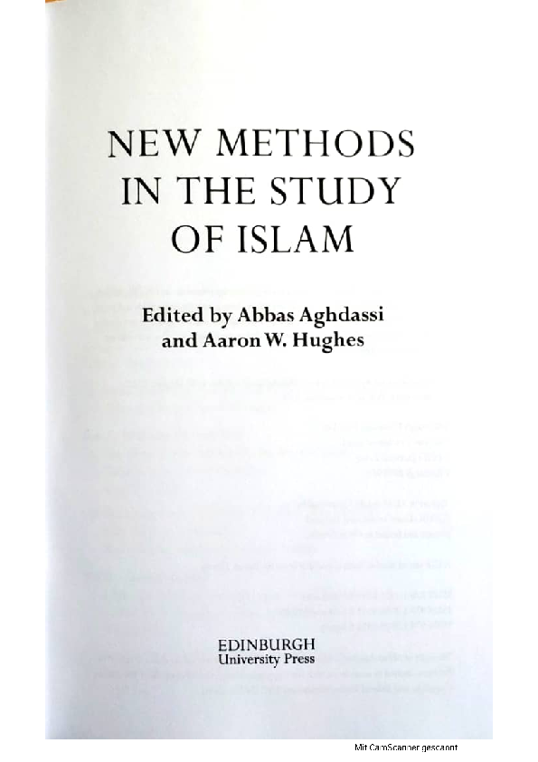  PDF Including Localised Islamic Concepts In The Study Of Islam 