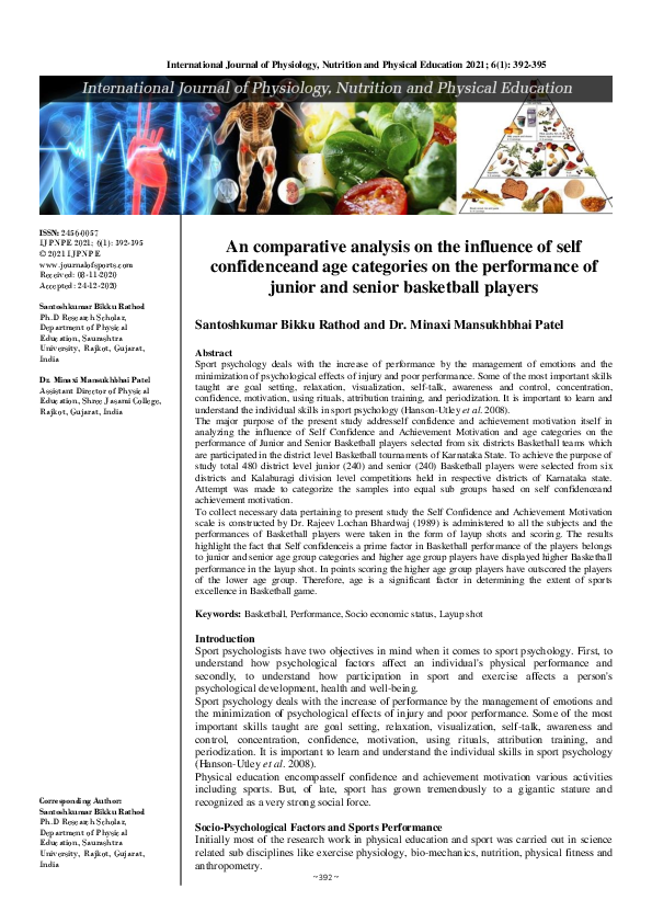(PDF) An comparative analysis on the influence of self confidenceand ...