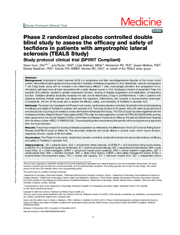 (PDF) Phase 2 randomized placebo controlled double blind study to ...