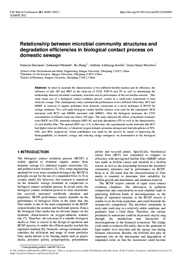 (PDF) Relationship between microbial community structures and ...