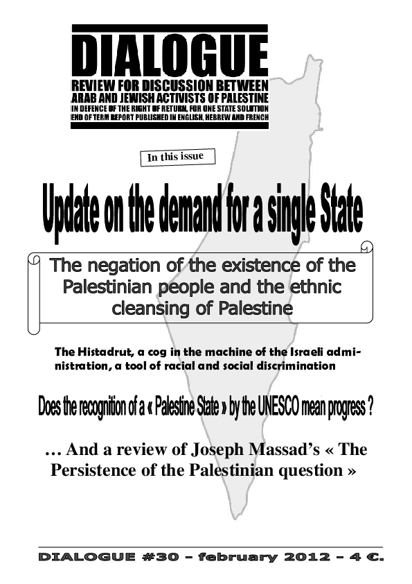(PDF) The Persistence of the Palestinian Question