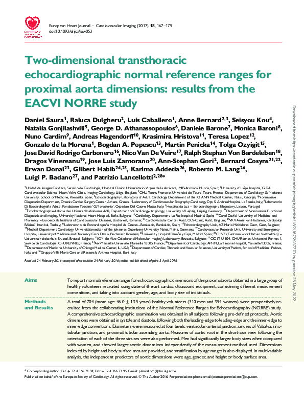 (PDF) Two-dimensional transthoracic echocardiographic normal reference ...