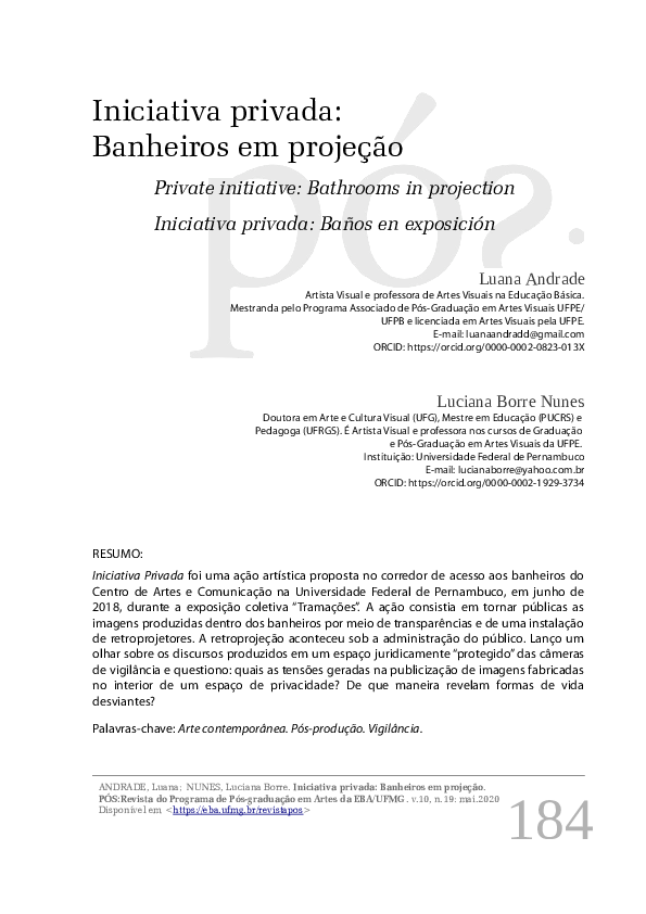 (PDF) Iniciativa privada