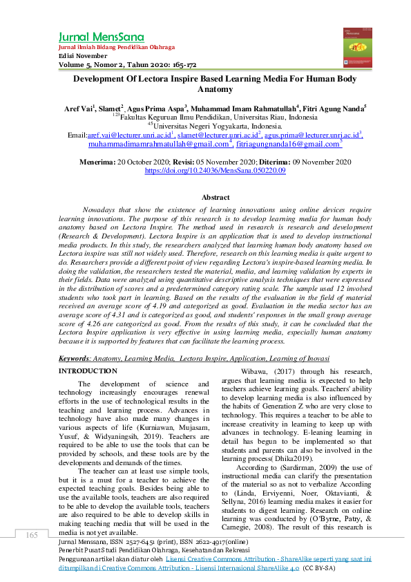 (PDF) Development Of Lectora Inspire Based Learning Media For Human ...