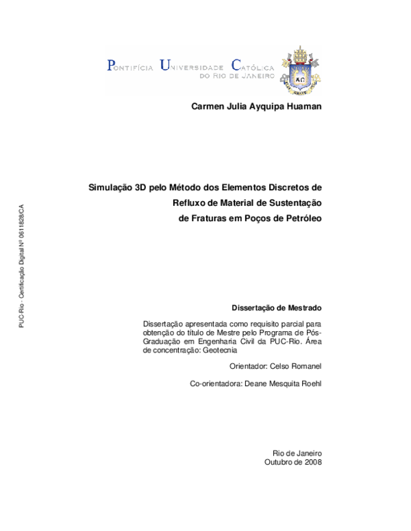 (PDF) SIMULA%C3%87%C3%83O 3D Pelo M%C3%89TODO Dos Elementos Discretos ...
