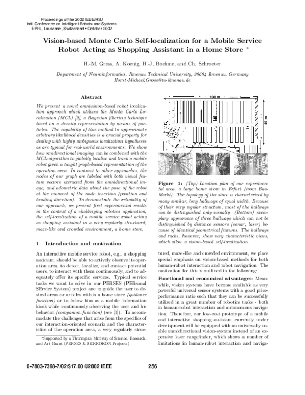 (PDF) Vision-based Monte Carlo self-localization for a mobile service ...