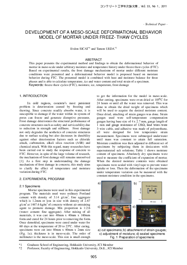 (PDF) Development of a Meso-Scale Deformational Behavior Model of ...