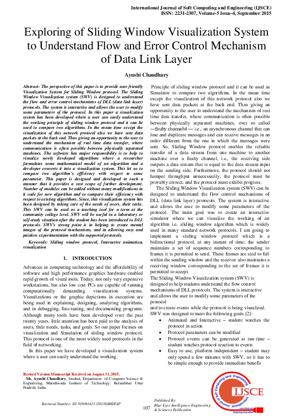 (PDF) Exploring of Sliding Window Visualization System to Understand ...