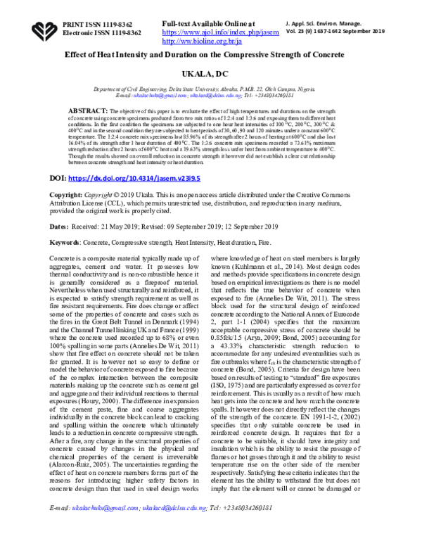 (PDF) Effect of Curing Methods on the Compressive Strength of Concrete