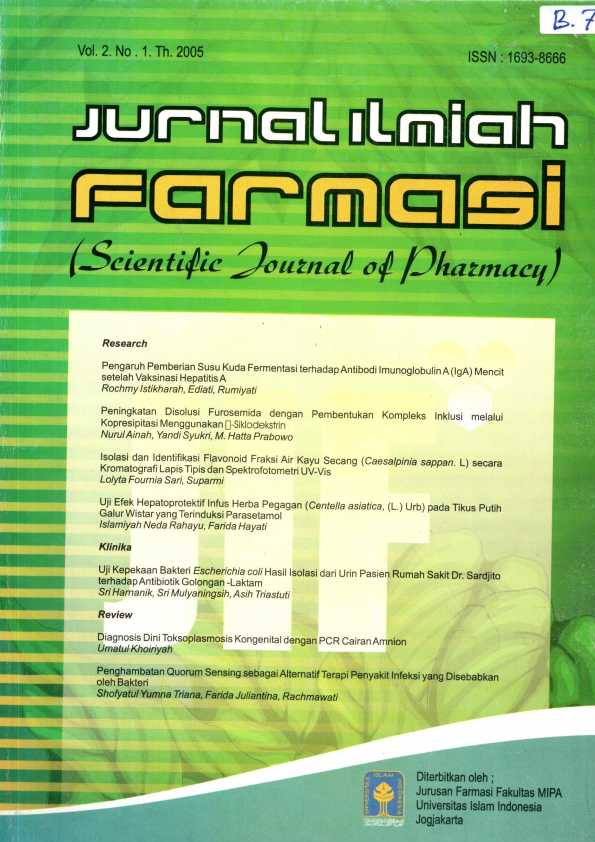 (PDF) Uji Kepekaan Bakteri Escherichia Coli Hasil Isolasi Dari Urin ...