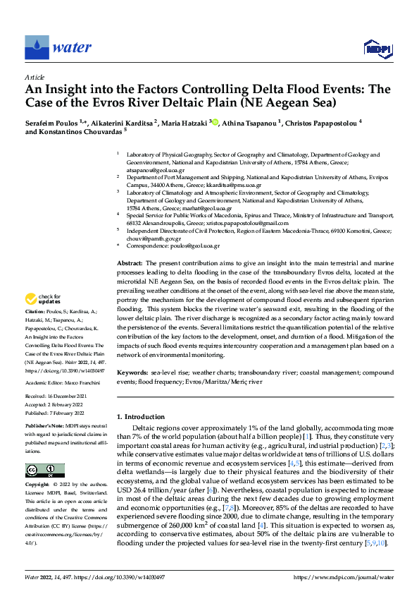 (PDF) An Insight into the Factors Controlling Delta Flood Events: The ...