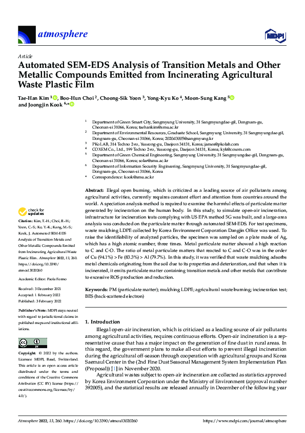 (PDF) Automated SEM-EDS Analysis of Transition Metals and Other ...