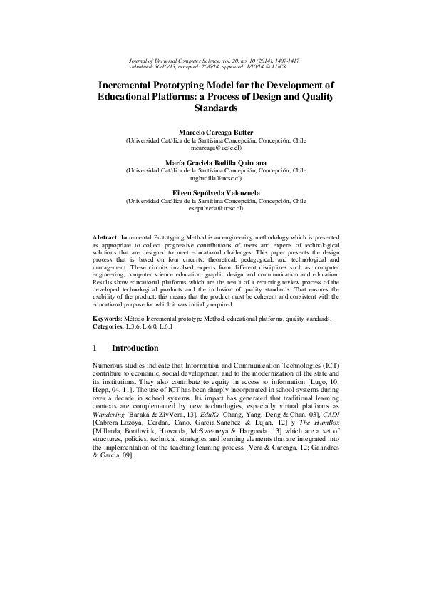 (PDF) Incremental Prototyping Model for the Development of Educational ...