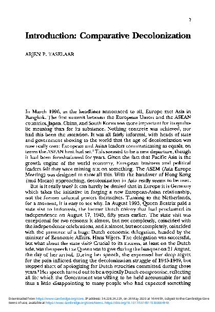 (PDF) Comparative Decolonization
