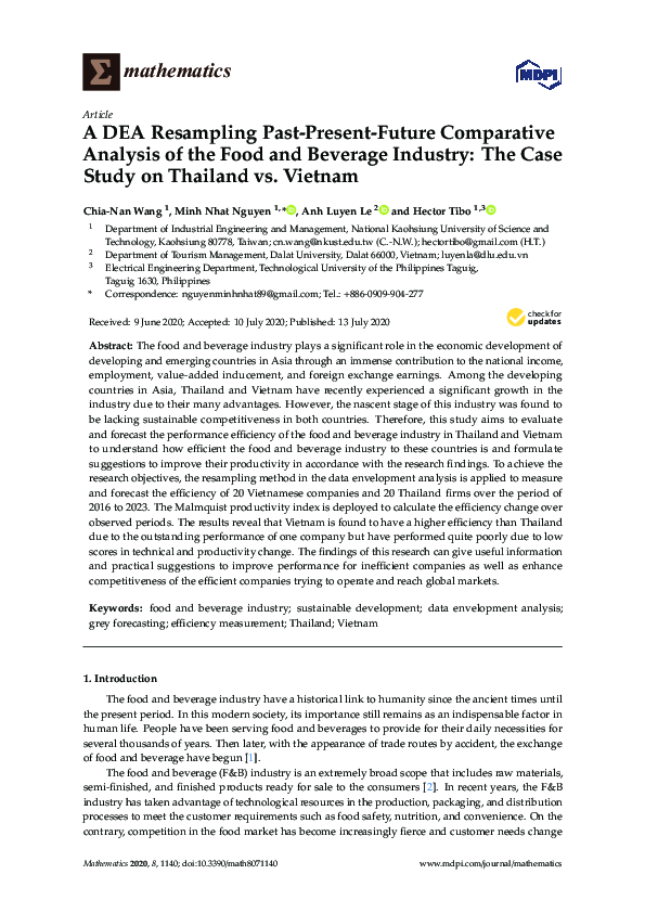 (PDF) A DEA Resampling Past-Present-Future Comparative Analysis of the ...