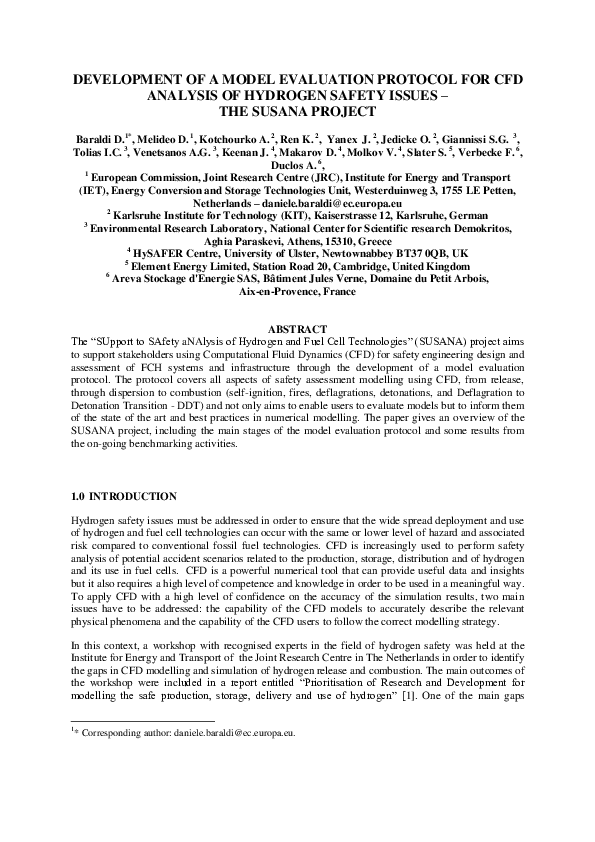 (PDF) Development of a model evaluation protocol for CFD analysis of ...