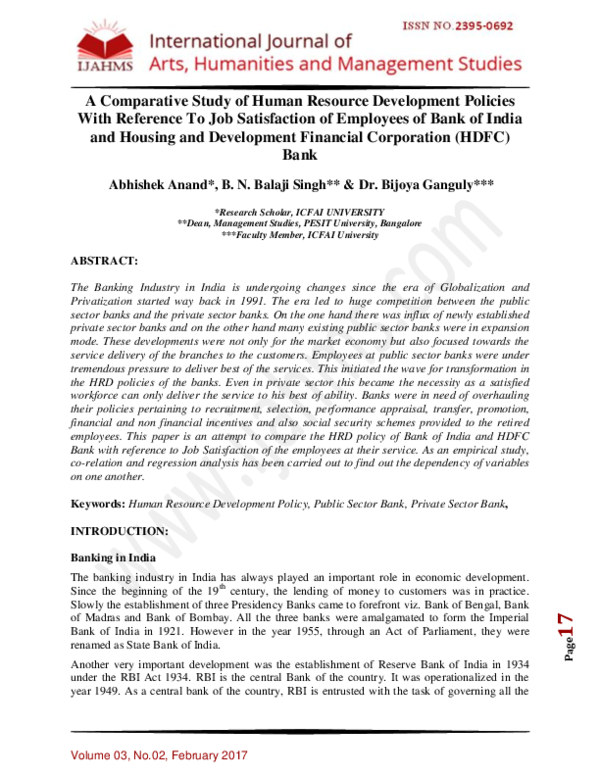(PDF) A Comparative Study of Human Resource Development Policies With ...
