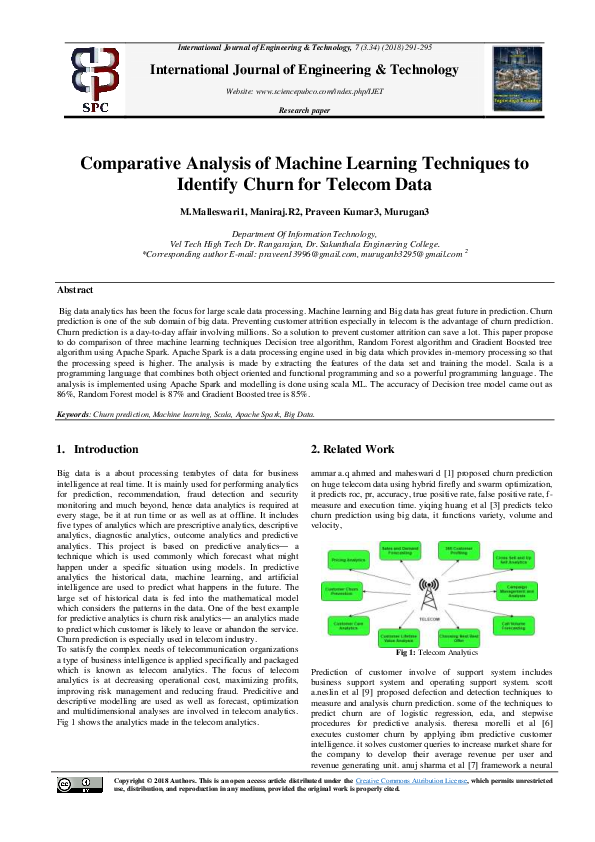 (PDF) Comparative Analysis of Machine Learning Techniques using ...