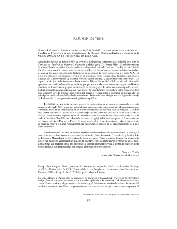 (PDF) Octavio Lafourcade. Ramón Carnicer en Madrid