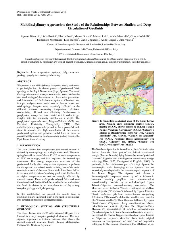 (PDF) Multidisciplinary Approach to the Study of the Relationships ...