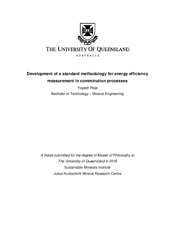 (PDF) Development of a standard methodology for energy efficiency ...