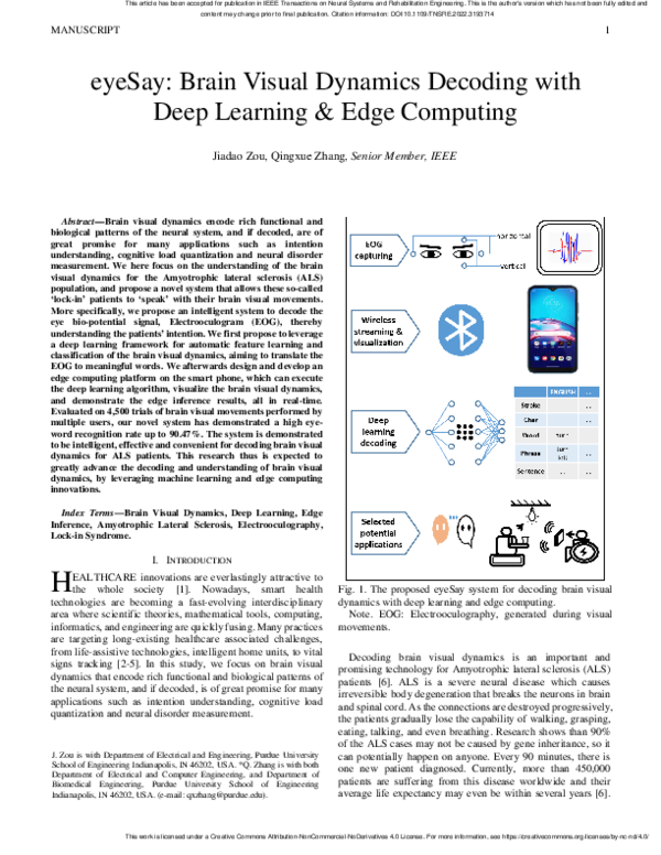 (PDF) eyeSay: Brain Visual Dynamics Decoding with Deep Learning & Edge ...