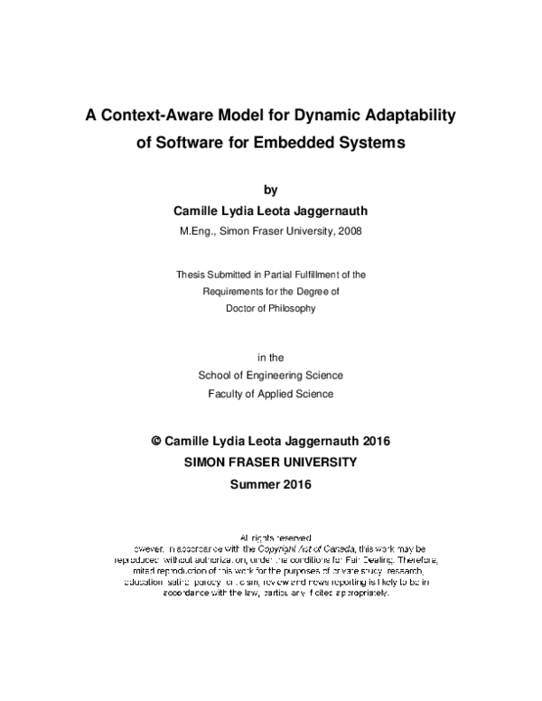 (PDF) A Context-Aware Model for Dynamic Adaptability of Software for ...