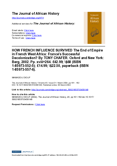 (PDF) How French Influence Survived