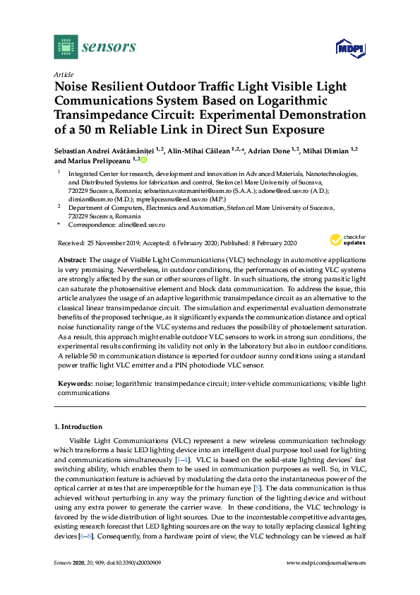 (PDF) Noise Resilient Outdoor Traffic Light Visible Light ...