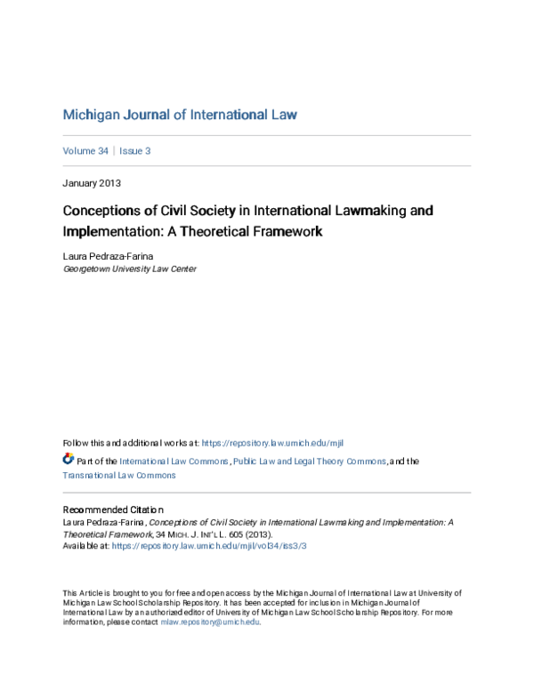 (PDF) Conceptions of Civil Society in International Law-Making and ...