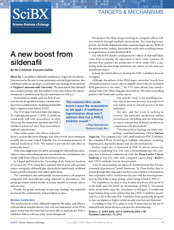 (PDF) A new boost from sildenafil