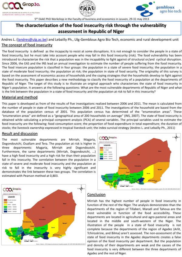 (PDF) The characterization of the food insecurity risk through the ...