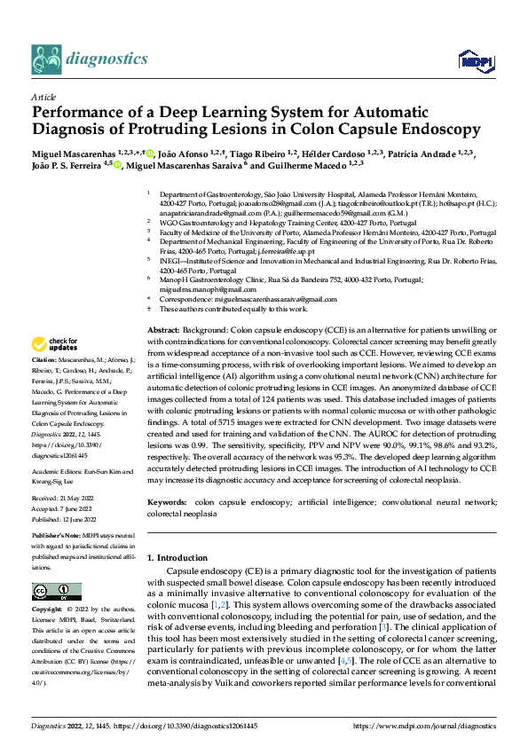 (PDF) Performance of a Deep Learning System for Automatic Diagnosis of ...
